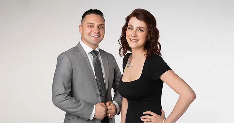 Zach and Lisa Brown, co-owners of Brown Insurance Group